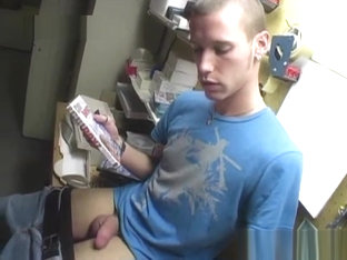 Jerking off to gay porn