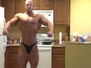 Brandon Lyons posing in kitchen