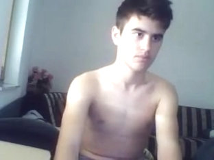 Very cute boy cums on cam  sexy round tight ass