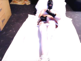 Long anal Plug with Chastity cum