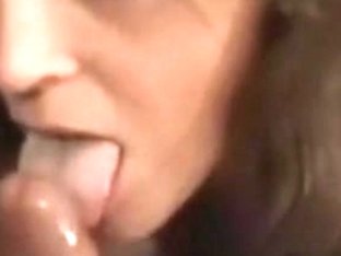 Aged Wife Gives A Slow Oral Job And Gets The Cock Juice On Her Face