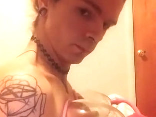 Playing with breast pump