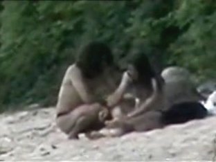 Nude Beach Couple Caught