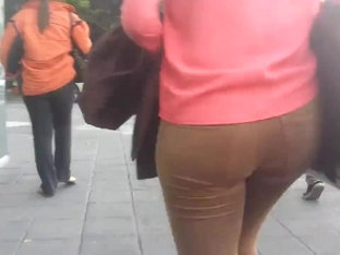 Sexy Lady Walking In The City