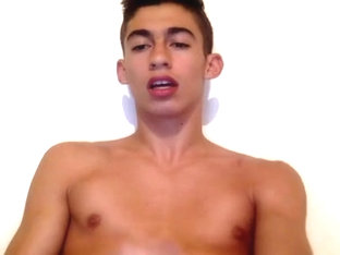 17. Cutie 18yo Cums On Cam, Nice Big Hard Cock