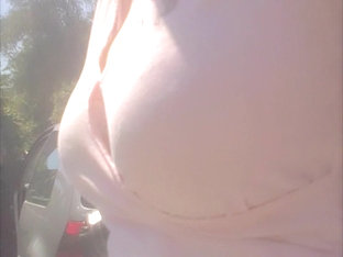 Fantastic Big Boobs Down Pink Blouse Shot In Close Up
