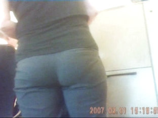 Office Coworker Ass In Tight Dress Pants With Vpl