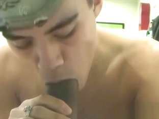 Young Alec Grey sucking dick before anal doggystyle