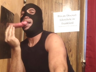 Poppers and a Big Cock Squirting at the Gloryhole