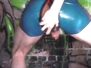 Skinn rubber sounding   dildo play