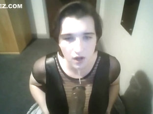 POV Sissy Blowjob and Saved Cum Bukkake