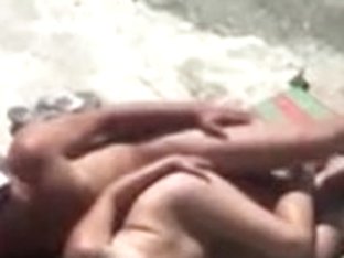 Voyeur Beach Sex Movie Scene Dilettante Pair Secretly Filmed On Spy Web Camera