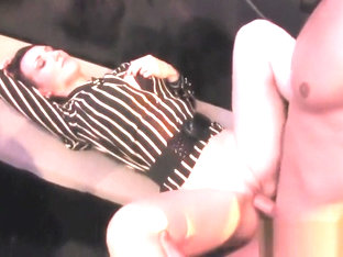 Clothed teen gets plowed