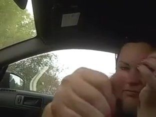 Some Other Cook Jerking In My Car From The Cum Loving Whore Ally ..this Babe Likes Cum