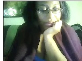 Showing my black cute face in homemade brunette vid