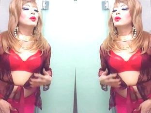 sissy niclo sexy makeup after masturbation sex4