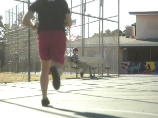 Hung Helix jock Corbin Colby fucks Cole Claire bareback after basketball