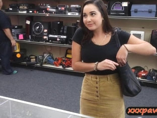 College Girl Sells Her Book And Fucked By Pawnkeeper