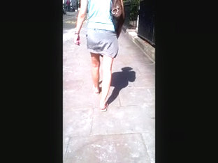 Candid Skirt Bare Legs