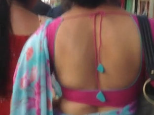 Sexy Nepali Aunty In Wide Open Blouse