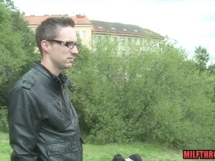 Big tits milf pov with facial