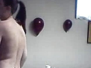 Busty Teen Girl Dancing On Webcam