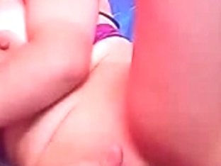 Busty French Slut Masturbating On Her Webcam Show