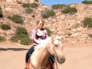 Ridiculously Busty Sierra Skye Rides The Horse
