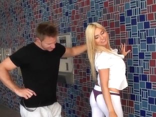 Pick Up Man Meets A Wonderful Blonde With Big Tits