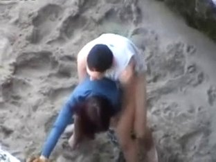 Young Couple Fuck At The Beach