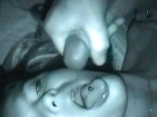 Amateur Facial In The Dark