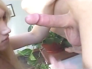 Blonde tranny blowjob and anal sex