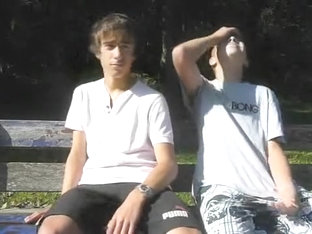 Teens Fun In Public Park Funny French