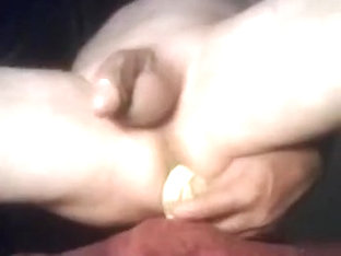 Homemade solo gay dildo sex