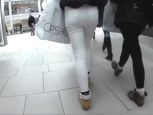 Stalking a firm butt in white pants