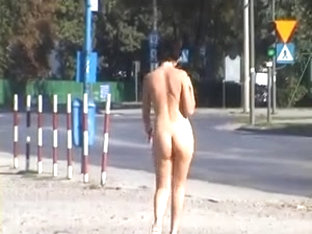 Naked Photo Session On The Street