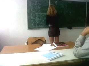 Sexy High School Teacher In Short Skirt Voyeur