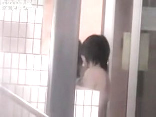 Wet Bodied Asian Girls All Naked In The Public Shower Room