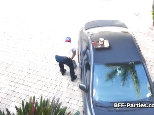 Painters Supersized Big Beautiful Women Knob Sucked On Foursome Point-of-view Video