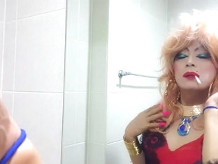 Sissy niclo sexy makeup smoking 4