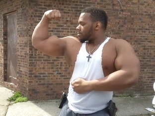 Big Bulging Biceps On Display