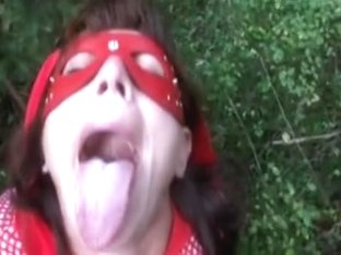 Masked Lady Sucking My Throbbing Rod