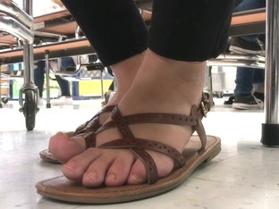 Candid Feet In Class 11