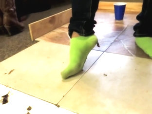 Crushed By Green Socks