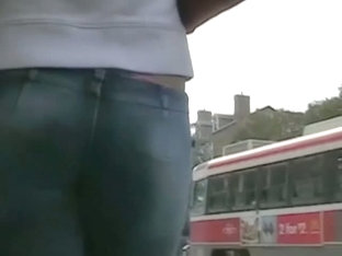 A Yummy Round Ass Caught On A Candid Street Booty Video