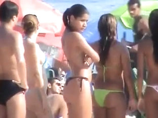 Very sexy brazilian angel at the beach