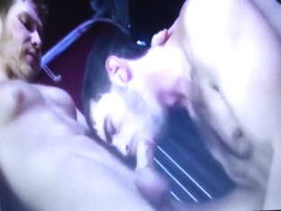 Exotic male in horny blowjob gay sex clip