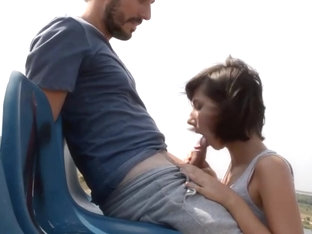 Fucking Beautiful Girlfriend Outdoors