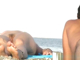 Sexy Beach Nudist Girls Get Their Hot Booties Admired