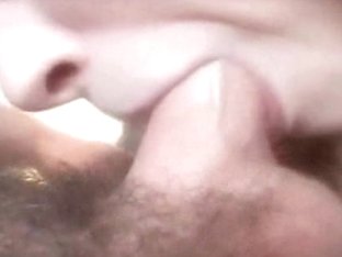 Close-up Video Of A Young Blonde Giving Tender Blowjob